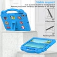 thumbnail image 5 of SaniMore for Samsung Galaxy Tab A8 (SM-X200/X205) EVA Kids Case, Skid-Proof Texture Case with Pencil Holder Hand Strap & Foldable Kickstand Shockproof Protective Case for Boys Girls, Skyblue, 5 of 7