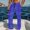 A01_Blue, variant on Mens Checkered Stripes Pants Baggy Stretchy Wide Leg Loungewear High Waisted Drawstring Elastic Waist Sweatpants Athletic-Fit Ultra Soft Textured Trousers with Pockets