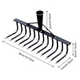 thumbnail image 2 of Steel Garden Rake Detachable Gardening Hand Weeder Puller for Yard and Garden Farm Uprooting, 2 of 3