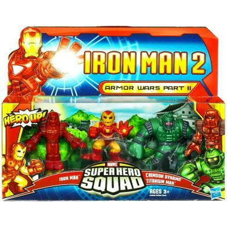 Iron Man 2 Superhero Squad Armor Wars Part II Action Figure 3-Pack