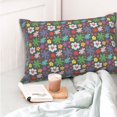 thumbnail image 4 of Pofeuu Daisies Flowers Print Polyester Microfiber Plush Pillowcases, Super Soft and Cozy Pillow Case Covers with Envelop Closure（Pillow core not included）-20"x30", 4 of 6