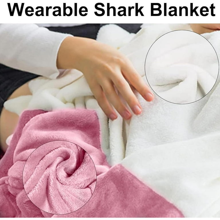 Sleeping Bag Shark Blanket Tail Snuggle Soft Cozy Polyester Adorable for  Kids