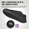 thumbnail image 2 of SPIEZ Non Slip Work Shoes for Women, Water-Repellent Oil-Resistant Sneakers for Kitchen, Food Service, Healthcare, Hotel, and Retail Industry Workers, Black Size 9, 2 of 9