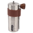 thumbnail image 4 of Molinillo de café manual portátil de acero inoxidable de alta dureza Molinillo de café manual para el hogar Oficina Viajes al aire libre Marrón, 4 of 10
