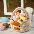 thumbnail image 4 of Plush Easter Bunny Basket Cow Buckets with Long Plush Ear for Kids Easter Tote Bags for Party Decorations Candy Gifts Bags, 4 of 7