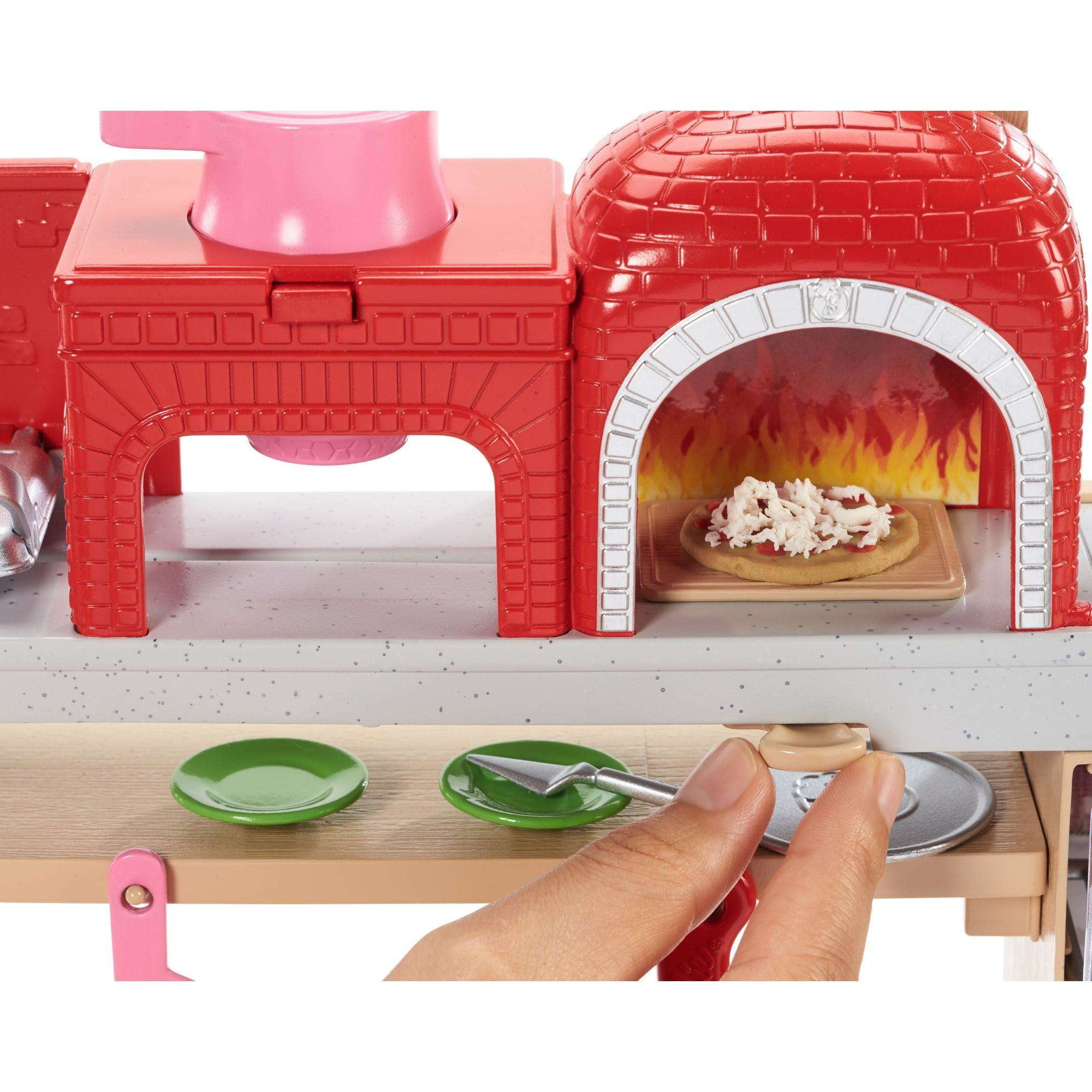 barbie careers pizza chef doll and playset