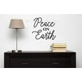 thumbnail image 4 of Peace on Earth Vinyl Lettering Sticker Christmas Wall Decals Quote, 12x12-Inch Black, 4 of 6