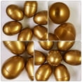 thumbnail image 3 of SHISUYAN 6pcs Plastic Empty Children's Egg Playthings (Golden), 3 of 9