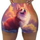 thumbnail image 2 of Fotbe Sunset Cloud Corgi Shorts Sin Costuras – Shorts Deportivos de Cintura Alta para Mujer, Elásticos para Gimnasio, Yoga, Running o Ciclismo-Medium, 2 of 8