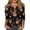 Black-A#40811aa, variant on Trgacdwlo Christmas Henley Shirts for Women Santa Claus Pattern Womens Tops 3/4 Sleeve V Neck Button Festival Xmas Blouses for Women