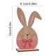 thumbnail image 3 of Decoraciones de Pascua, adornos de Pascua, regalos de Pascua, decoraciones estereoscópicas de Pascua, decoraciones de mesa con conejos y huevos con patrones de madera, decoraciones de Pascua felices,, 3 of 6