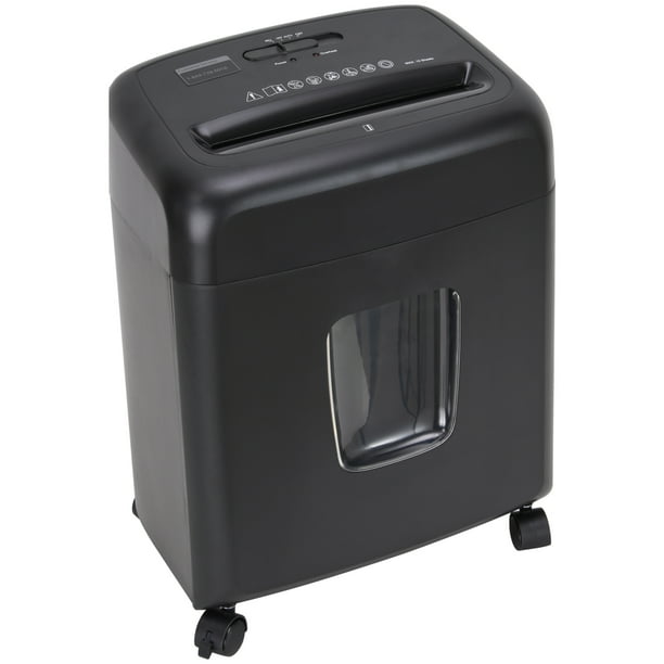Pen + Gear 10 Sheet CrossCut Shredder, 4Gallon Collection Bin, Black