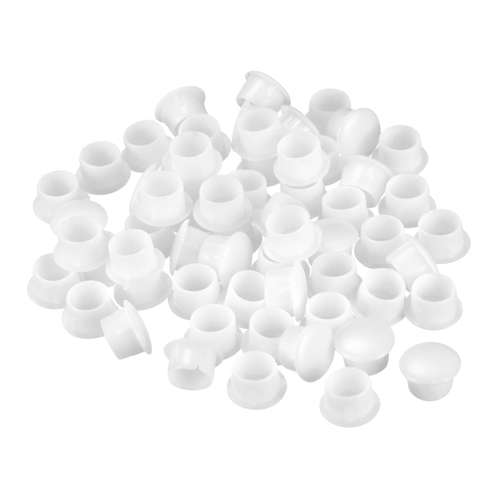 Uxcell 8mm(5/16") Dia PP Screw Hole Plugs for Furniture Cupboard, White