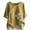 Yellow, variant on Plus Size Top ,Women Button Floral Print Short Sleeve T-Short Blouse Tops Yellow 12(XL)