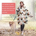 thumbnail image 4 of Wearable Oversized Blanket,White Chicken Orange Flower Pattern Wearable Blanket Hoodie for Adults,Cozy Hooded Blankets with Super Pockets,Super Warm Fuzzy Pullover for Women & Men, 4 of 6