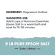 thumbnail image 2 of Sal de Epsom Nutricost Essentials 3,63 kg (sulfato de magnesio), 2 of 5