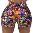 thumbnail image 2 of Lsque Mario Pattern High Waisted Biker Shorts for Women-Tummy Control Fitness Athletic Workout Running Yoga Gym Shorts,Moisture-Wicking-Small, 2 of 9