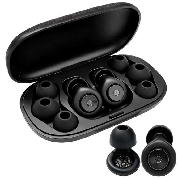 GARITIN Ear Plugs for Sleeping, Reusable Silicone Ear Plugs for Noise Reduction, Hearing Protection for Side Sleepers, Noise Cancelling Ear Plugs with Storage Case, Soft Earplugs for Sleep