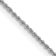 thumbnail image 1 of 14k White Gold 22 Inch 1.5mm Rope Chain Necklace Pendant Charm, 1 of 9