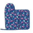 thumbnail image 2 of Honeii Plants And Flamingos patten Oven Mitts and Pot Holders Sets, Baker Oven Mitts, Mittens for Kitchen Decor, Baking Lover over Gloves Gifts, 2 of 7