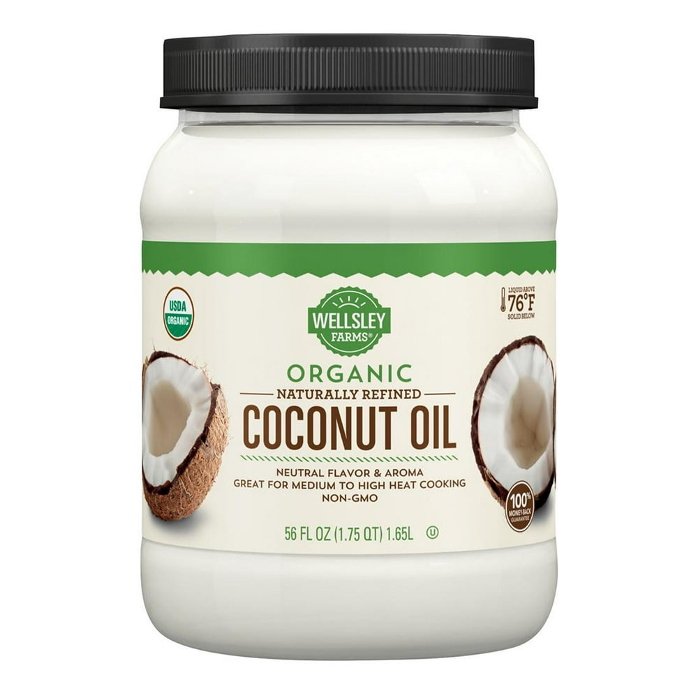 Wellsley Farms Organic Naturally Refined Coconut Oil, 56 oz. Walmart
