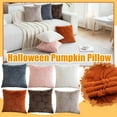 thumbnail image 2 of Xiwaer New Pumpkin Pillow HalloweenRabbitFur Plush PillowcaseAutumn Sofa Cushion Cushion B XL, 2 of 9