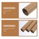 thumbnail image 3 of FESTFENDS 3Ud Cilindros De Papel Para DIY Color Marrón Claro Perfectos Para Y Almacenamiento, 3 of 8