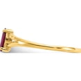 thumbnail image 4 of 14K Yellow Gold Ruby Birthstone Ring (Size 7) Made In India xbr184, 4 of 5