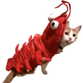 thumbnail image 2 of Crayfish Pet Costume Cat Hat Dog Clothes Autumn Winter Outfit Halloween YingMart Cosplay (LobsterCostume, M), 2 of 9