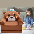 thumbnail image 5 of Kids Sofa Slipcover Bear Shaped Recliner Chair Cover Removable Folding Couch Cover Children Chair Seat Cover for Playroom (No filler), 5 of 5