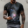 thumbnail image 2 of Penkiiy Casual Men's Sky Print T Shirt Tee Graphic Tee Outdoor Daily Vacation Short Sleeve Crew Neck Shirt Spring Fall Clothing Apparel 5XL Multicolor, 2 of 6