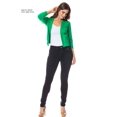 thumbnail image 5 of TheLovely Women's 3/4 Sleeve Solid Open Front Cropped Bolero Shurug Light Cardigan, 5 of 6