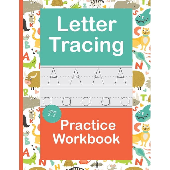 Letter Tracing Practice Workbook: Handwriting Book Preschool Kindergarten Kids Age 3-5, (Paperback)