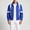 Blue, variant on Mens Zip Up Jacket Color Block Urban Hip Hop Premium Track Jacket Sportswear Urbanwear Streetwear Fashion Top