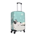 thumbnail image 3 of Haiem French Bulldog Taking a Bath Luggage Cover Printed Suitcase Covers for Luggage Elastic Washable Suitcase Protector Fits 18-32 Inch Luggage-X-Large, 3 of 9