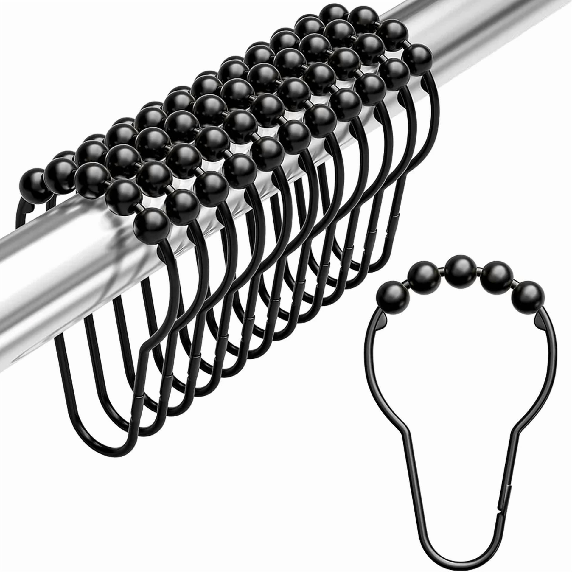Shower Curtain Rings, 12 Pack, Shower Curtain Hooks, Shower Rings, Shower Curta