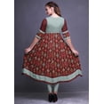 thumbnail image 4 of Bimba Kurta Anarkali Imprimée Longue Tenue de Soirée Évasée Kurtis pour Femmes, 4 of 5