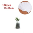 thumbnail image 1 of 100pcs Biodegradable Non-woven Nursery Bags Plant Grow Planting Raising Pots, 1 of 11