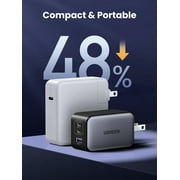 UGREEN Nexode USB C Charger, 65W GaN Charger Block with 3 Fast Charging Ports Compatible for MacBook, Compatible for iPhone, Compatible for iPad and more