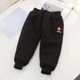 thumbnail image 3 of MEZZALL Boys Lined Jogger Pants Winter Warm Kids Trousers Thickened Casual Sports Sweatpants With Elastic Waist For Toddler To Big Boys Lovely Cartoon Clothing, 3 of 3