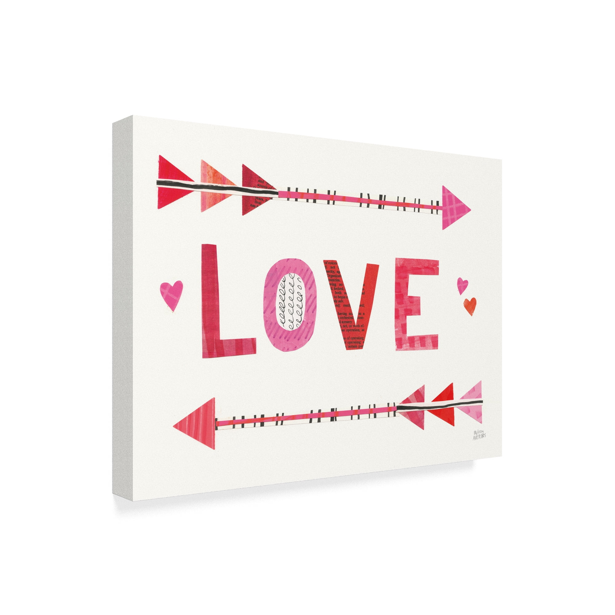 Trademark Fine Art 'Love Words III' Canvas Art by Melissa Averinos