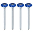 thumbnail image 1 of Uxcell Rouleaux de Porte de Garage en Nylon Lot de 4, Roues de Porte de Garage 1.8 Pouces Tige de 7 Pouces, 6200zz pour Portes de Garage/portes à Rabat, Bleu, 1 of 6