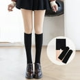 thumbnail image 1 of Dyfzdhu Woman 3-in-1 Tights Splicing Knee Length Bareleg Artifact Fuzzy Thickened Calf High Socks, 1 of 4