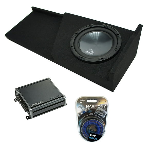 2007-2013 Chevy Silverado Ext Cab Truck Harmony R104 Single 10 Sub Box & CXA4001