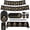 Black, variant on Black Gold Graduation Party Supplies Set for 20 Guests – Class of 2026 Disposable Tableware Kit with Plates, Cups, Napkins, Banner and Tablecloth, Graduation Party Decorations