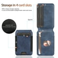 thumbnail image 5 of Allytechgroup 2 In 1 Magnetic Wallet Case for Samsung Galaxy Z Fold 4, Detachable Cards Holder [Build in Screen Protector] Stand PU Leather Classic Shockproof Wireless Charging Support Cover,Blue, 5 of 12