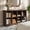 Walnut, variant on iSunirm 8 Cube Storage Organizer with Charging Station, 3-Tier Farmhouse Wooden Cube Bookcase for Living Room, Entryway, Walnut