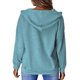 thumbnail image 5 of Sudadera Con Capucha Informal Para Mujer, Elegante, Con Media Cremallera, Estampado De Mariposas, Con Cordón, Hombros Caídos, Bolsillo Grande, Sudadera De Manga Larga Para Mujer ANGGREK Otros, 5 of 6