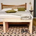 thumbnail image 3 of Lontai Indoor Long Bamboo Dining Bench, with Storage Function for Kitchen & Living Room Furniture, Beige, 3 of 6