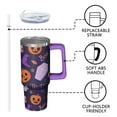 thumbnail image 3 of Halloween Trick or Treat Ghost 30 Oz Tumbler with Handle and Straw, Cute Spooky Cup, Holiday Gift, 3 of 5
